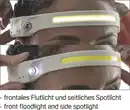 Bild 2 von IDEENWELT Akku-Stirnleuchte grau