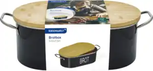 IDEENWELT Brotbox schwarz