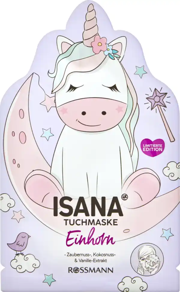 Bild 1 von ISANA Tuchmaske Einhorn