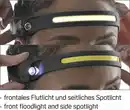 Bild 2 von IDEENWELT Akku-Stirnleuchte schwarz