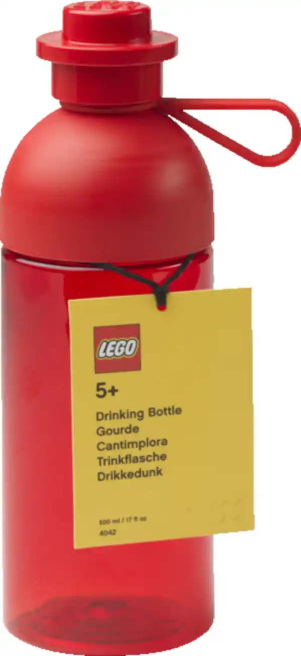 Bild 1 von LEGO Trinkflasche 0,5L, Transparent Rot