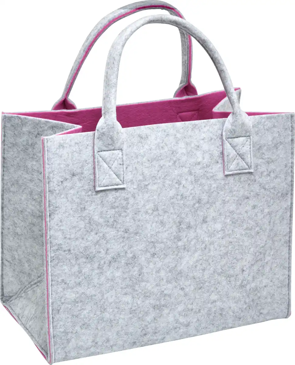 Bild 2 von IDEENWELT Filz-Shopper grau