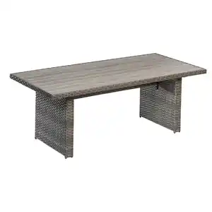 Gartentisch 'Delia' Rattan 210 x 94 x 74 cm