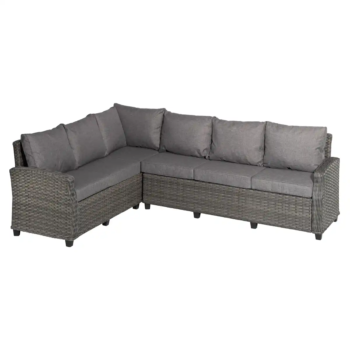 Bild 1 von Lounge-Ecksofa 'Delia' braun/grau, 204/188 x 86 x 75 cm