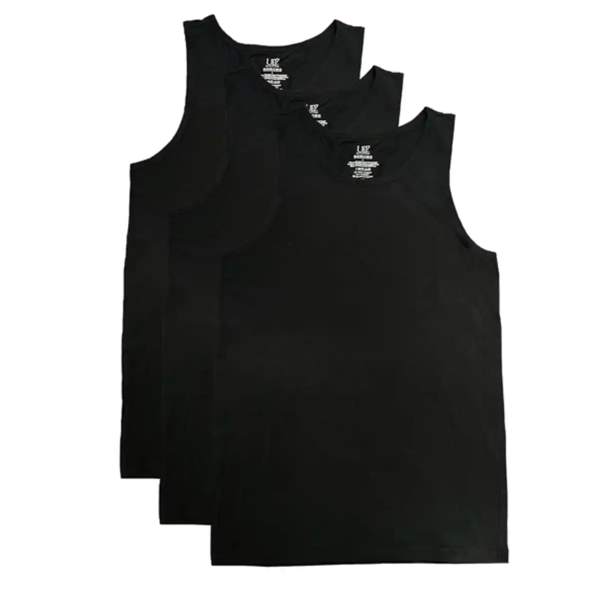 Bild 1 von Basic Tanktop, schwarz, L, 3er Set