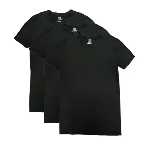 Bild 1 von Basic T-Shirt 3Pk, 3er Set, schwarz, XXL