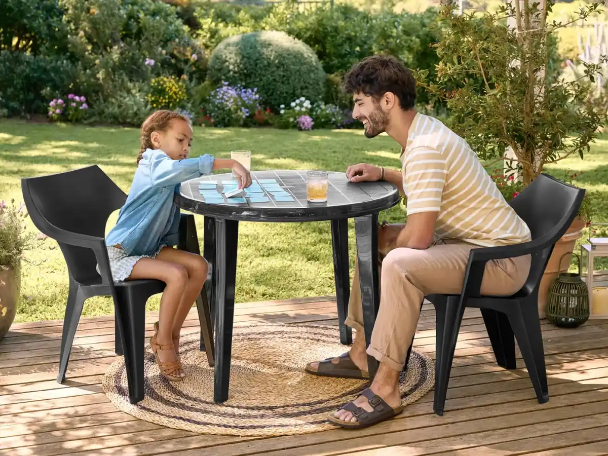 Bild 2 von LIVARNO home Kunststoff-Gartentisch, rund