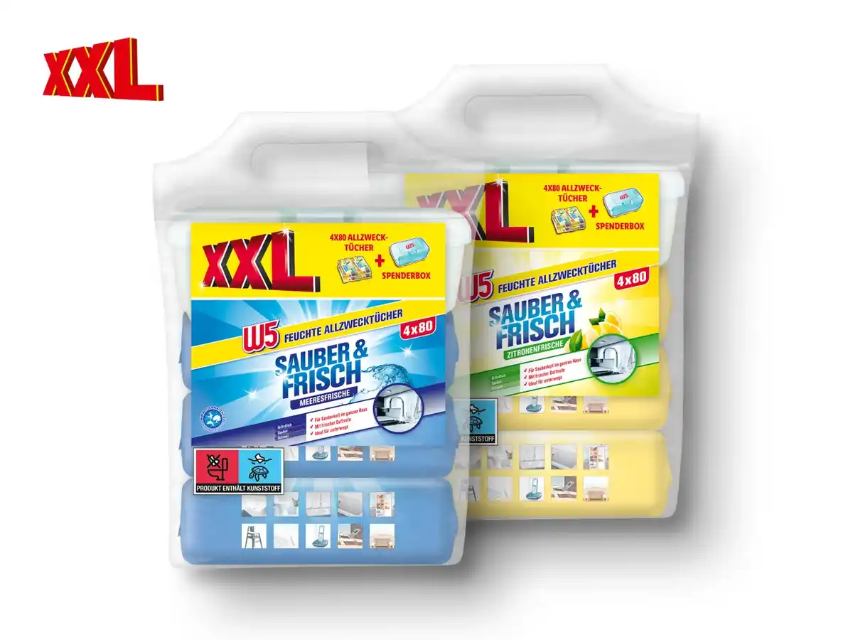 Bild 1 von W5 Feuchte Allzwecktücher XXL