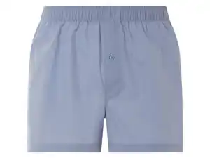 LIVERGY® Herren Webboxer, 5 Stück, aus reiner Baumwolle