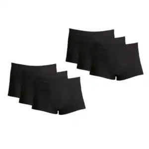 Retropants, 6er Set, schwarz, L