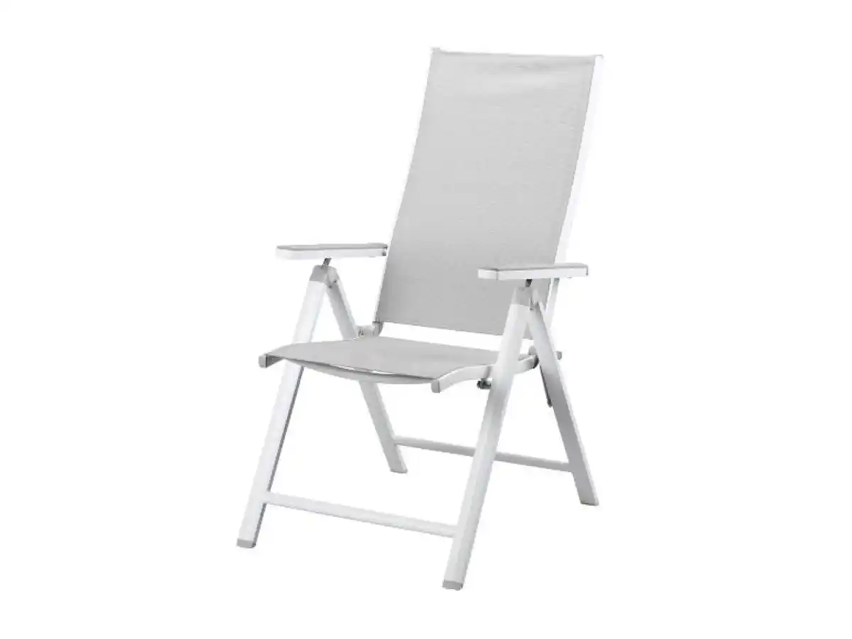 Bild 4 von LIVARNO home Alu-Set »Houston«, 5-teilig - Standardtisch & 4 Hochlehner, weiß/hellgrau