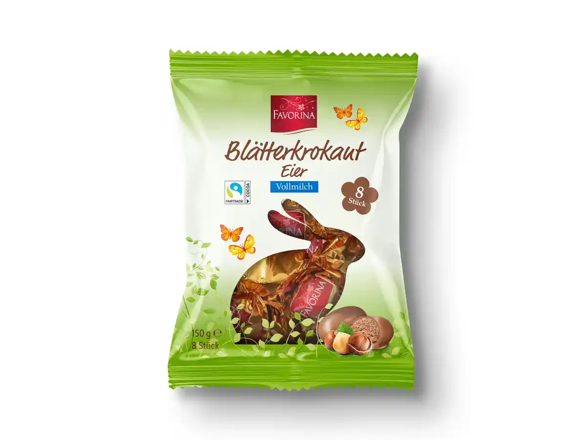Bild 1 von Favorina Blätterkrokant Eier,  150 g