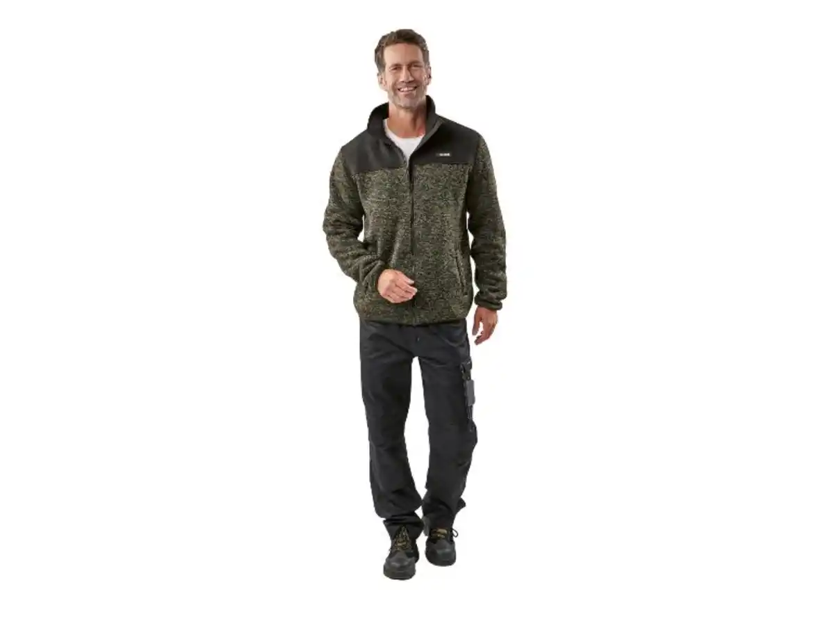Bild 3 von PARKSIDE® Herren Strickfleece-Jacke, mit warmen Teddyfutter