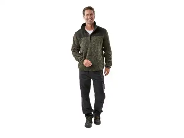 Bild 3 von PARKSIDE® Herren Strickfleece-Jacke, mit warmen Teddyfutter