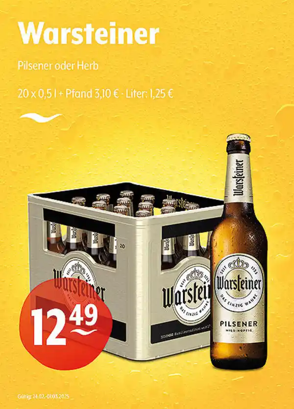 Bild 1 von Warsteiner Pilsener oder Herb