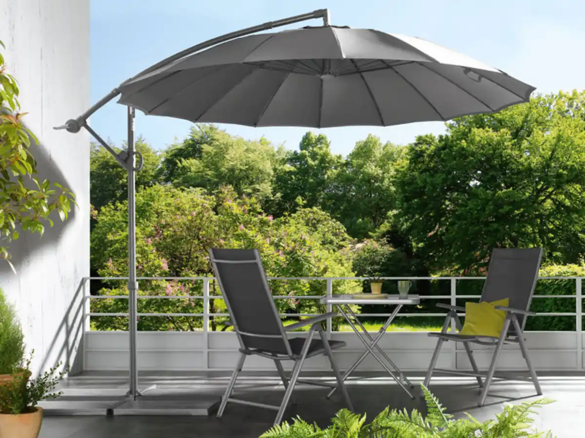 Bild 2 von LIVARNO home Ampelschirm »Shanghai«, anthrazit