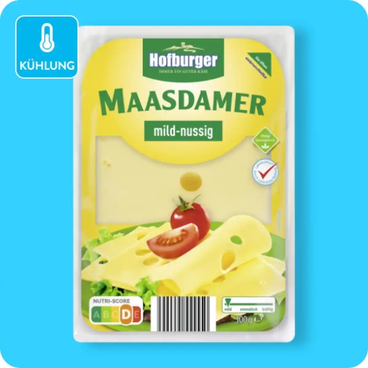 Bild 1 von HOFBURGER Maasdamer, Mild-nussig