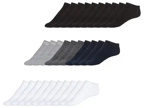 Bild 1 von LIVERGY® Herren Sneakersocken, 10 Paar, hoher Baumwollanteil