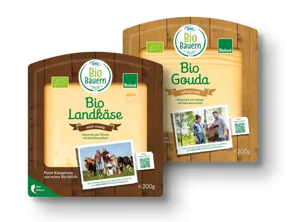 Bild 1 von Bioland Landkäse/Gouda,  200 g