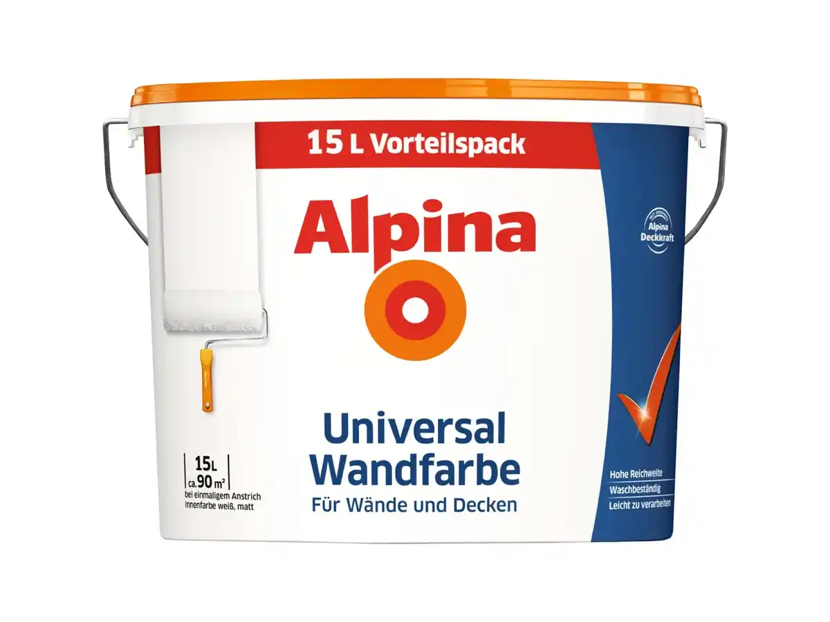 Bild 1 von ALPINA Universal-Wandfarbe,  15 l