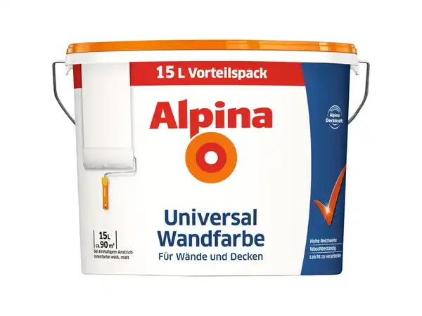 Bild 1 von ALPINA Universal-Wandfarbe,  15 l