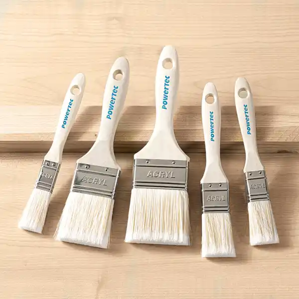 Bild 2 von Powertec Color Echtholz-Pinsel-Set 5tlg.