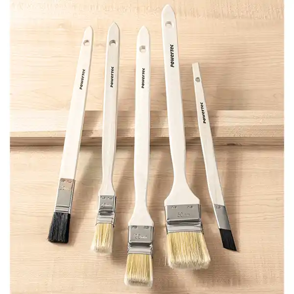 Bild 3 von Powertec Color Echtholz-Pinsel-Set 5tlg.