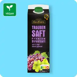 RIO D'ORO Traubensaft, 100 % Saft