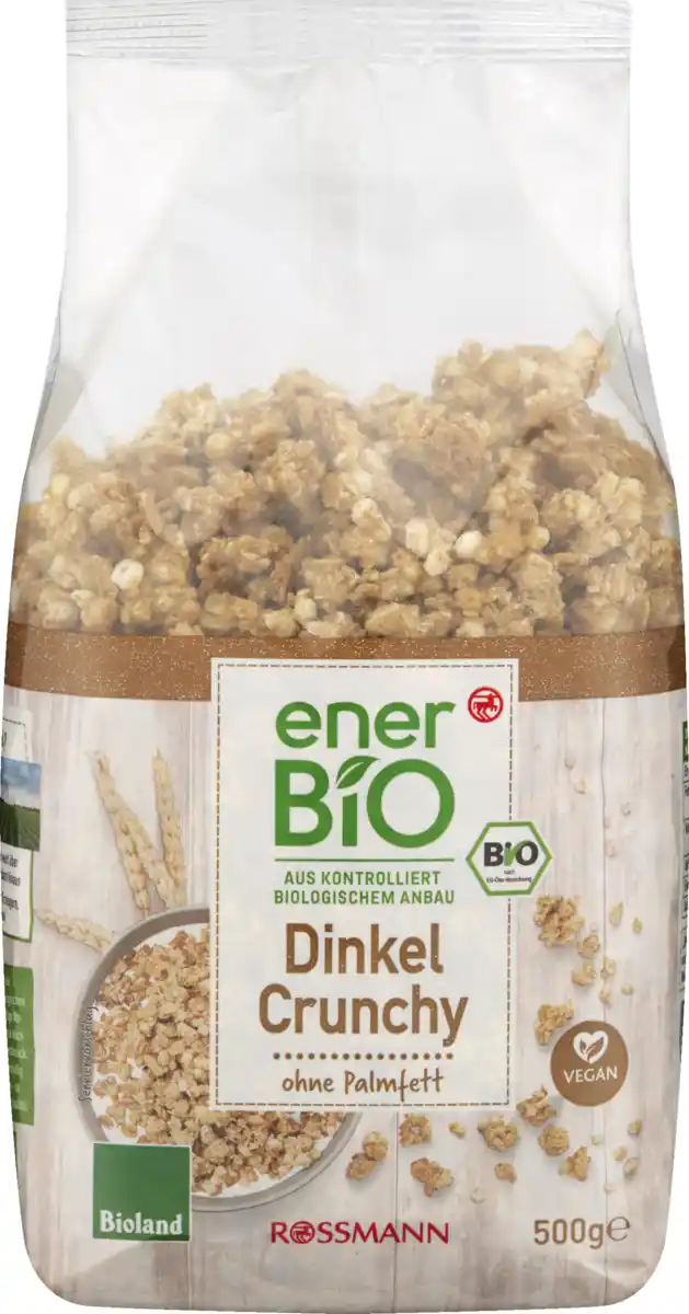 Bild 1 von enerBiO Bio Dinkel Crunchy Bioland, 500 g