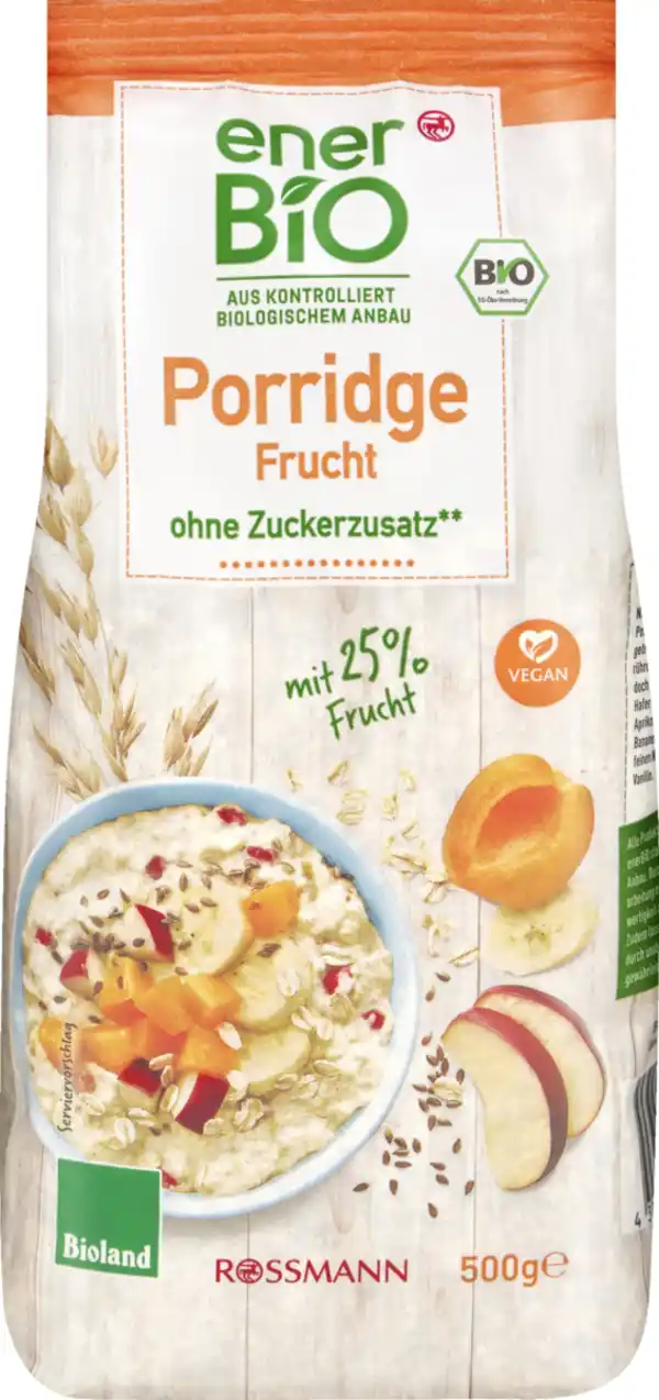 Bild 1 von enerBiO Porridge Früchte Bioland, 500 g