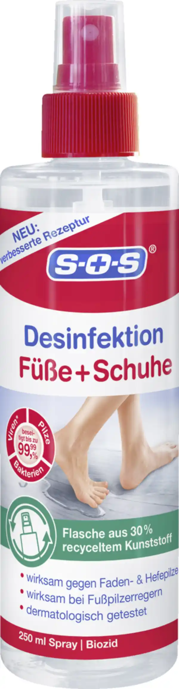 Bild 1 von SOS Fuß-Des­in­fektions-Spray, 250 ml