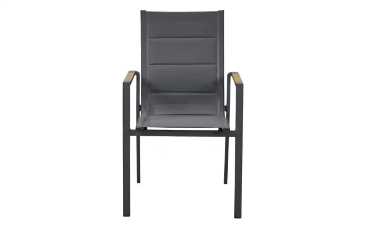 Bild 4 von Stapelsessel Unicamo, anthrazit, Armlehnen Teakholz