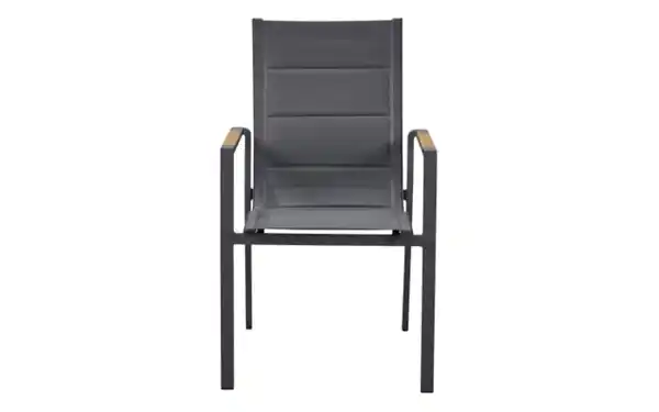 Bild 4 von Stapelsessel Unicamo, anthrazit, Armlehnen Teakholz