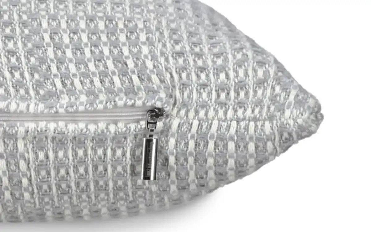 Bild 2 von Zierkissenhülle Waffle, hellgrau, 30 x 50 cm