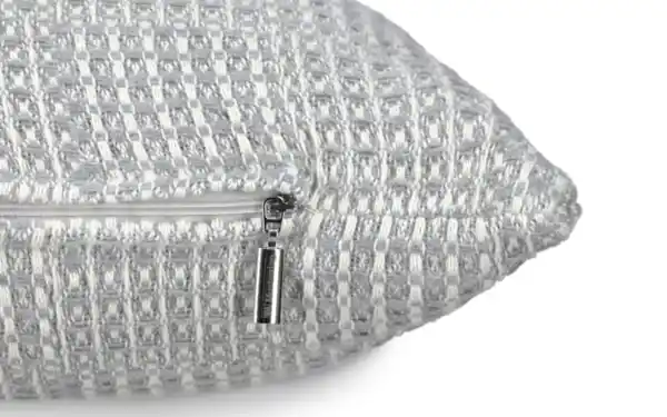 Bild 2 von Zierkissenhülle Waffle, hellgrau, 30 x 50 cm