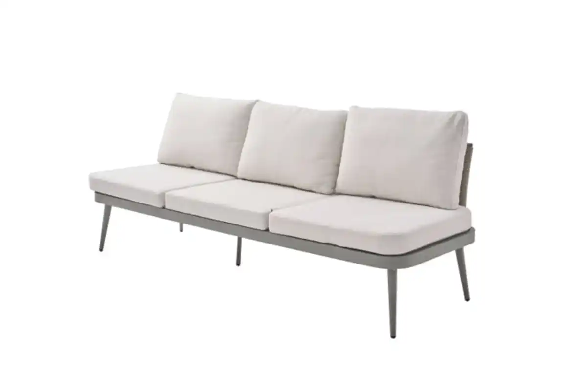 Bild 1 von Gartensofa Rieti, grau/beige, inkl. Kopfteilverstellung vorstehend rechts