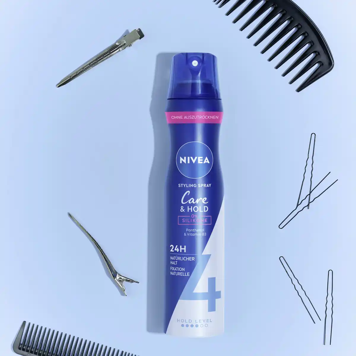 Bild 4 von NIVEA Pflege & Halt Haarspray regenerierend, 250 ml