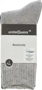 under2wear Bootsocke DP Mix schwarz/grau 35/38