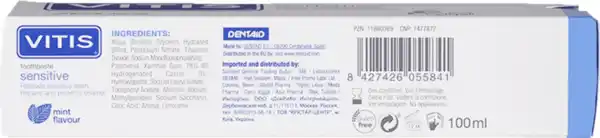 Bild 2 von VITIS Sensitive Zahnpasta, 100 ml
