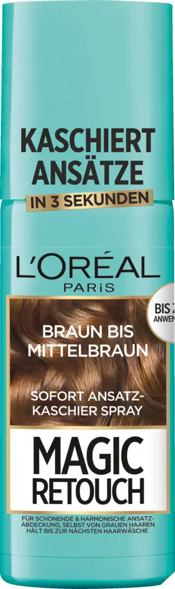 Bild 3 von L’Oréal Paris Magic Retouch Ansatz-Kaschierspray Braun bis Mittelbraun, 75 ml
