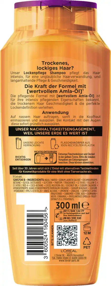 Bild 2 von L’Oréal Paris Elvital ÖL Magique Amla Locken Pflege-Shampoo, 300 ml