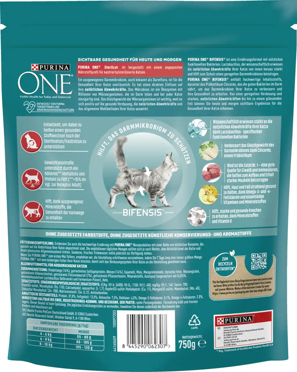 Bild 2 von Purina ONE STERILCAT Rind Trockenfutter, 750 g