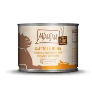 MjAMjAM Nassfutter Katze Adult, Purer Fleischgenuss 6x200 g Huhn