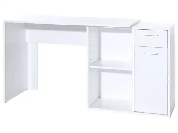 Bild 4 von LIVARNO home Schreibtisch mit Schrankelement Weiß