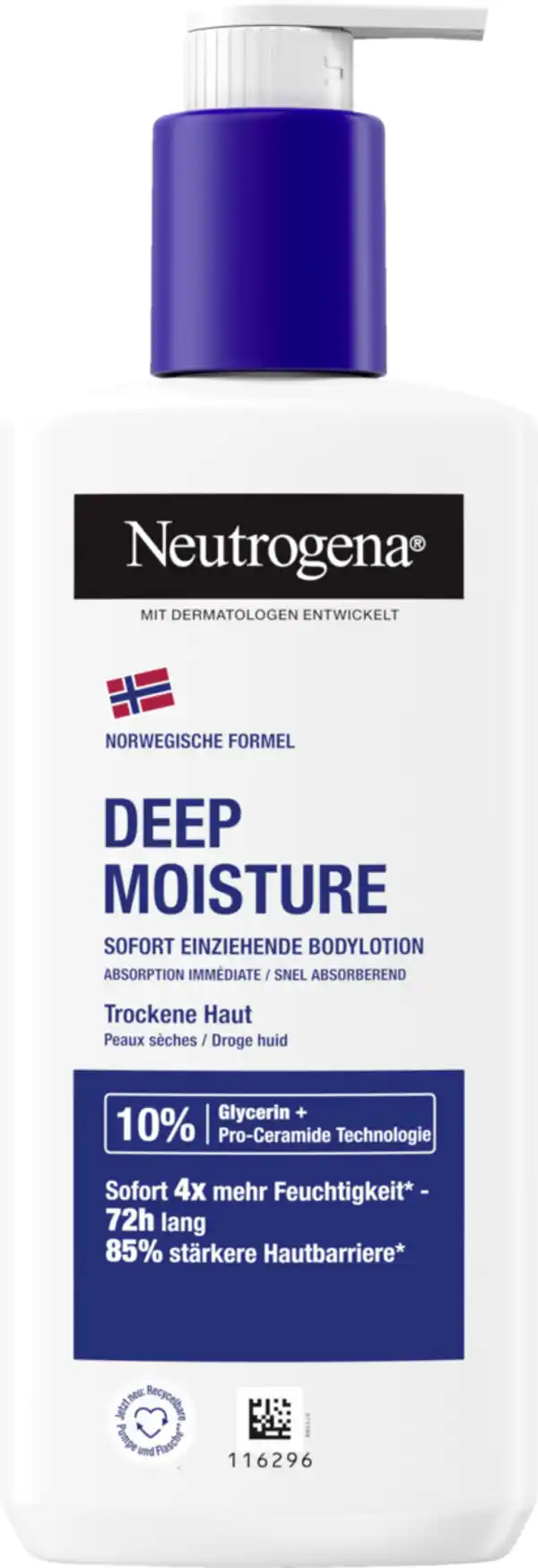 Bild 1 von Neutrogena Bodylotion Norwegische Formel Deep Moisture, 250 ml