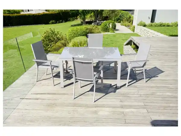 Bild 3 von LIVARNO home Alu-Gartentisch »Houston / Toronto«, weiß