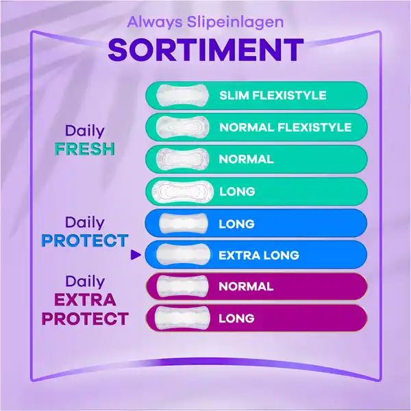 Bild 4 von Always Daily Protect Slipeinlagen Extra Long mit Frischeduft Big Pack