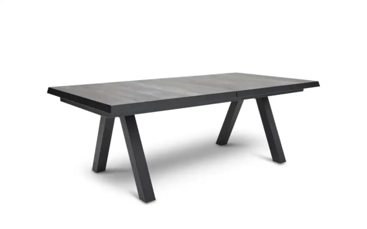 Bild 1 von Ausziehtisch Ferina, anthrazit/Teakholz