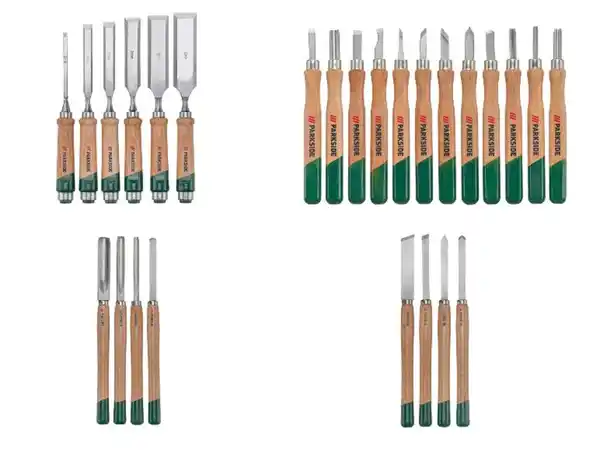Bild 1 von PARKSIDE® Stechbeitel- / Holzschnitz- / Drechselmesser-Set
