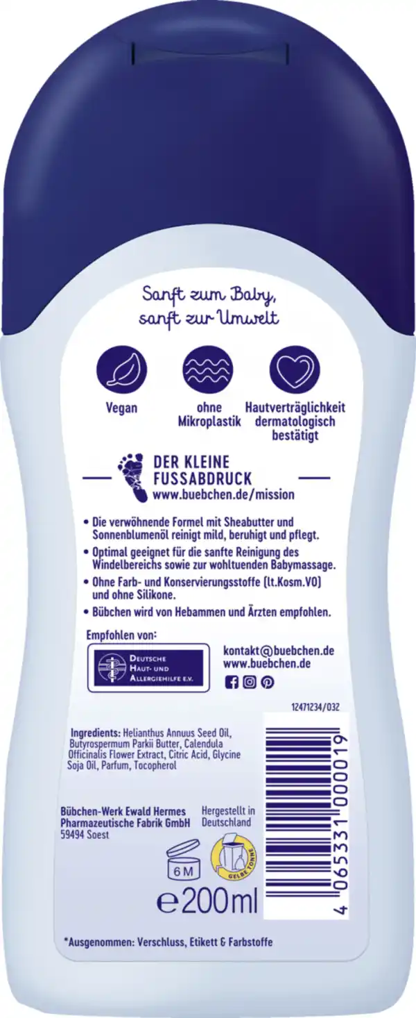 Bild 2 von Bübchen Baby Öl, 200 ml